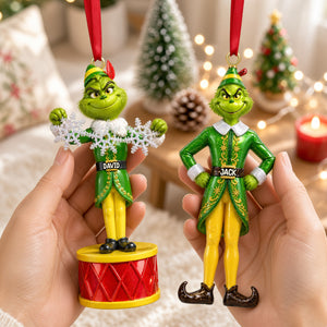 Mischievous Christmas Elf Ornament - Personalized Gifts 04HUTN131026-Homacus