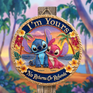 Blue Monster Fans Wood Sign - Personalized Gifts For Couple 03tgqn230525-Homacus