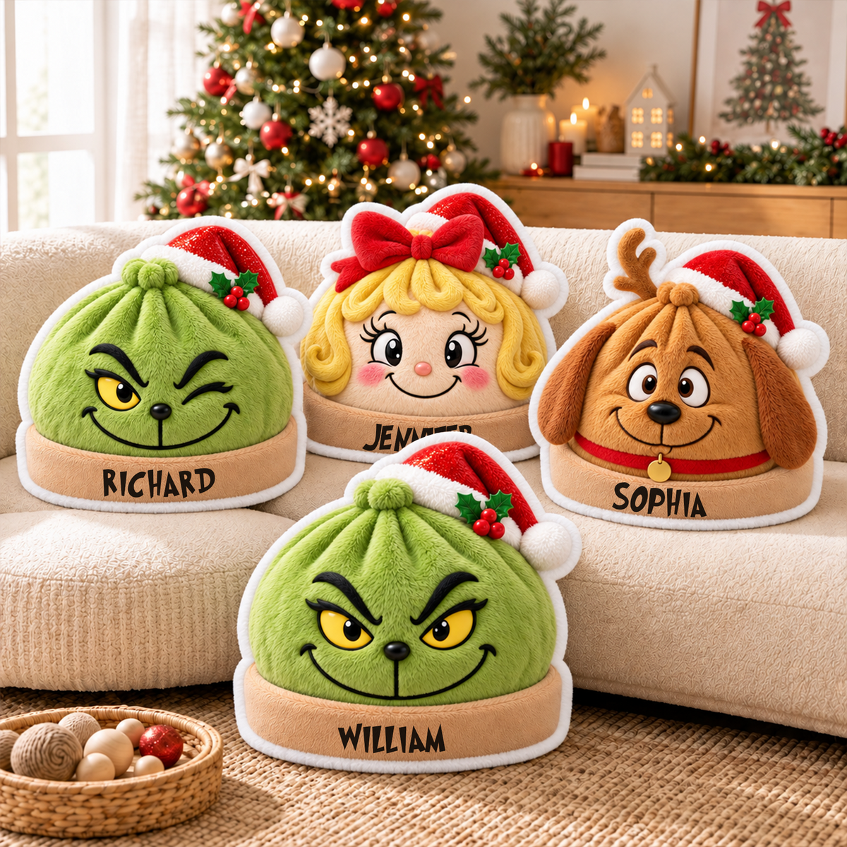 Merry Mischief Dumpling Pillow - Personalized Christmas Gifts 02huqn231026-Homacus