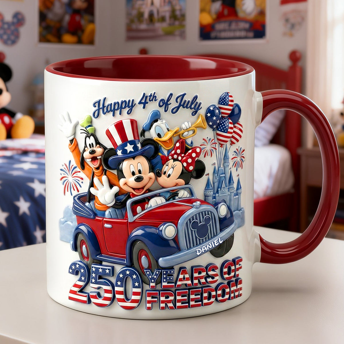 Celebrate USA’s 250th Anniversary Coffee Accent Mug- Personalized Gifts For Patriots 01PALU230226-Homacus