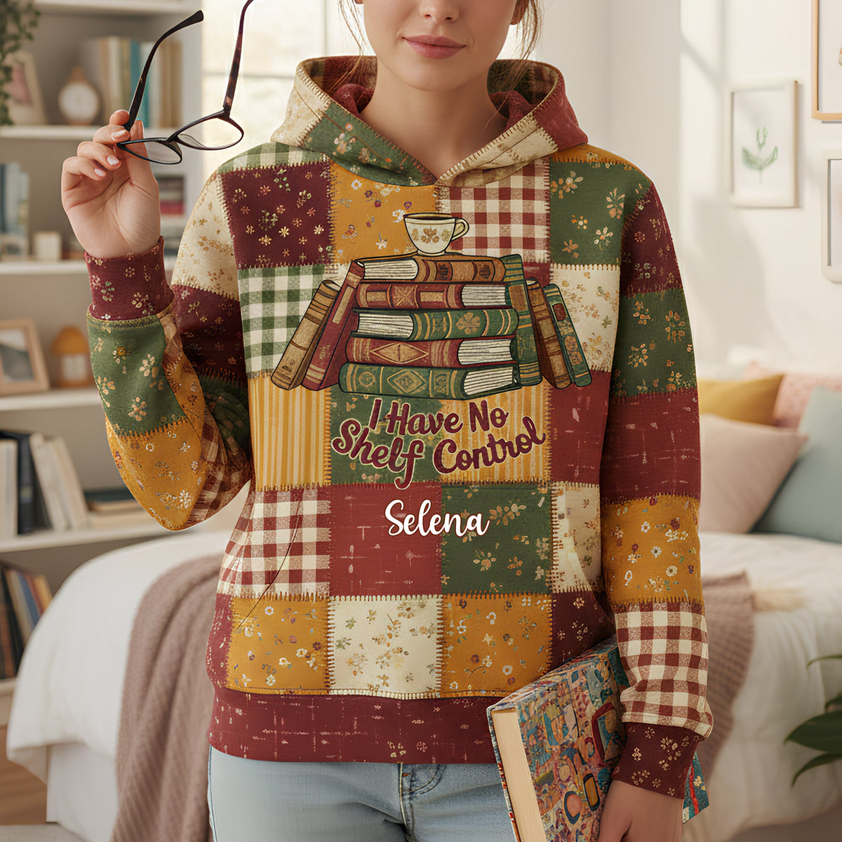 Comfy Reading Vibes Hoodie - Personalized Gifts For Book Lovers 03PGLU211125-Homacus