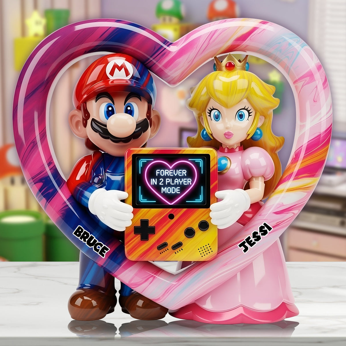 Game Couple Acrylic Plaque, Personalized Gifts For Game Fans 03tglu190625-Homacus