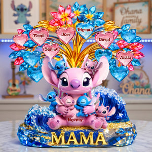 Alien Mom and Kids Acrylic Plaque - Personalized Gifts For Mother 05tolu060426-Homacus