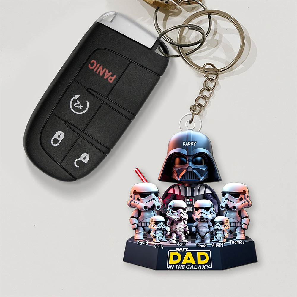 Galaxy Dad Keychain - Personalized Gifts For Dad 03xqqn180425-Homacus