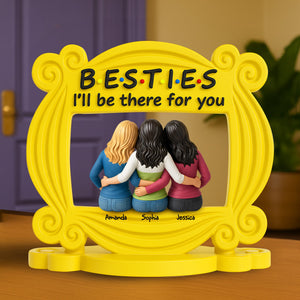 Besties Always By Your Side Acrylic Plaque - Personalized Gifts For Friends 04QHLU270525-Homacus