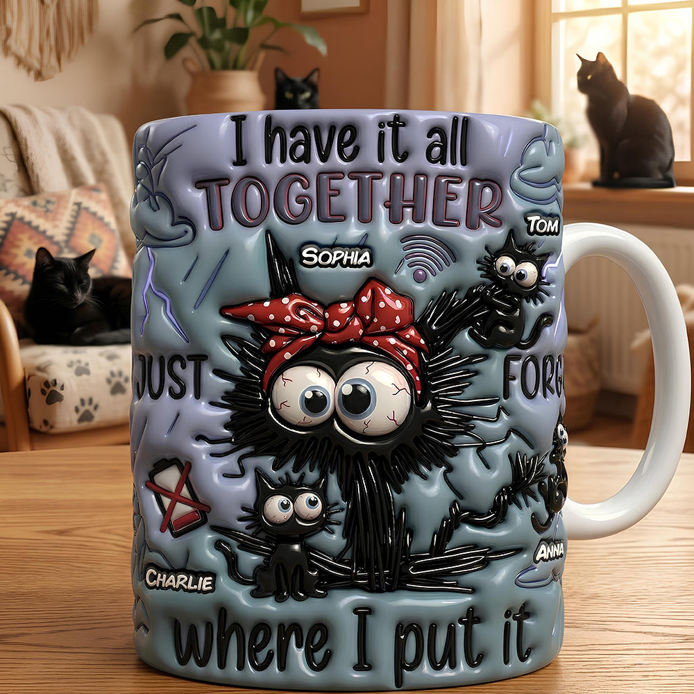 Silly Black Cat Mom Coffee Mug - Personalized Mother's Day Gifts 03qhdt130426-Homacus