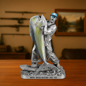 Fishing Trophy Moment Plaque, Personalized Gifts For Fishing Lovers 05qhtn290825-Homacus