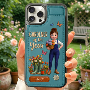 Garden Girl Leather Flip Wallet Phone Case - Personalized Gifts For Garden Lovers 01natn020626-Homacus