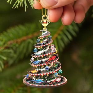 Personalized Gifts For Racing Cars Lovers Christmas Acrylic Ornament 03hytn090925-Homacus