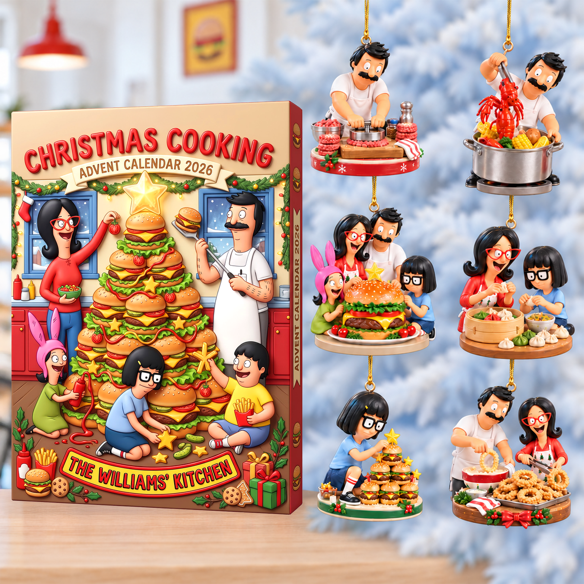 Cute Christmas Cooking Advent Calendar Blind Box - Personalized Christmas Gift 01paqn291026-Homacus