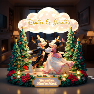 Dancing Couple Acrylic Light Box - Personalized Gifts For Couples 07PALU181125-Homacus