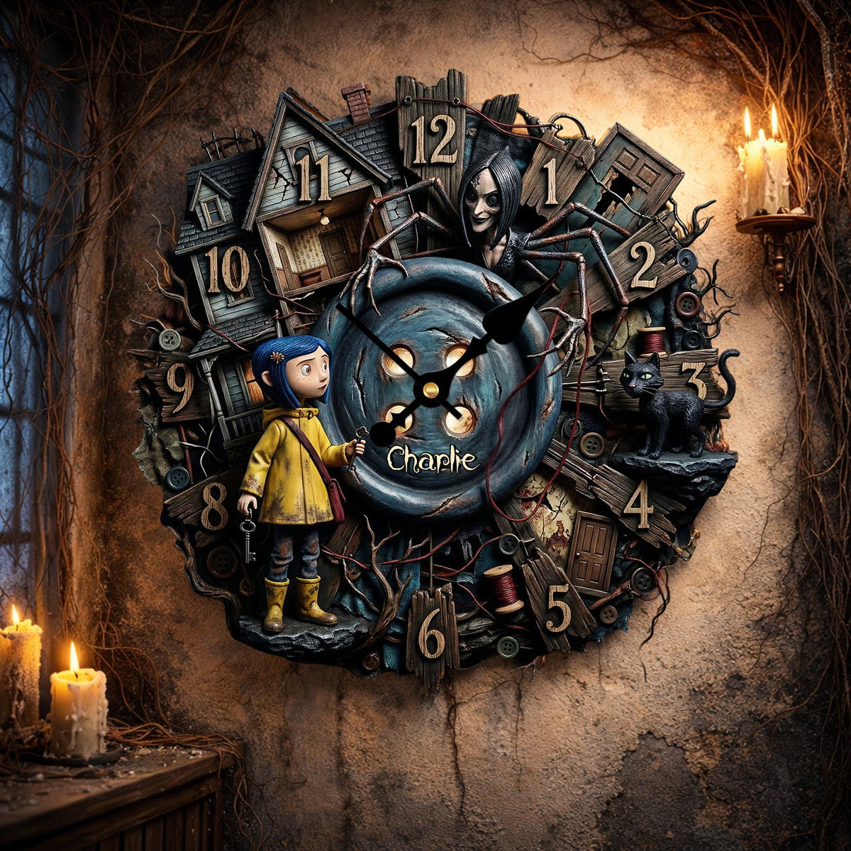 Nightmare Hanging Wall Clock - Personalized Gifts 02palu190326-Homacus