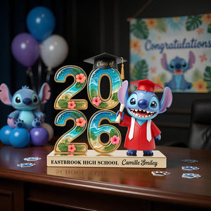 Lovely Alien Celebrate Graduation Acrylic Plaque - Personalized Gifts For Graduates 02nadt220426-Homacus