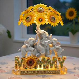 Sunshine Elephant Mom Light Box - Personalized Gift For Moms 03TYLU130426-Homacus