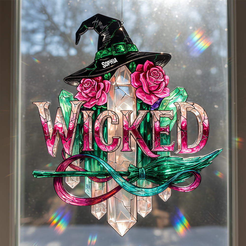 Mystical Witch Suncatcher Ornament - Personalized Gifts For Witch Lovers 04patn271125-Homacus