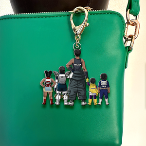 Personalized Gifts For Mom Keychain Anime Mom And Kids 03QHHU200225HH-Homacus