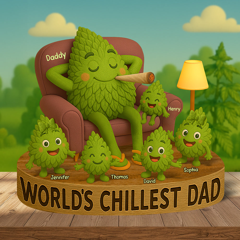 Chilling Dad - Personalized Christmas Gifts For Dad Plaque 022toqn100425-Homacus