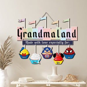 Personalized Decor Gifts For Grandma's Kitchen Wood Sign Made With Love 02qhtn060224qnpa Mother's Day Gifts-Homacus