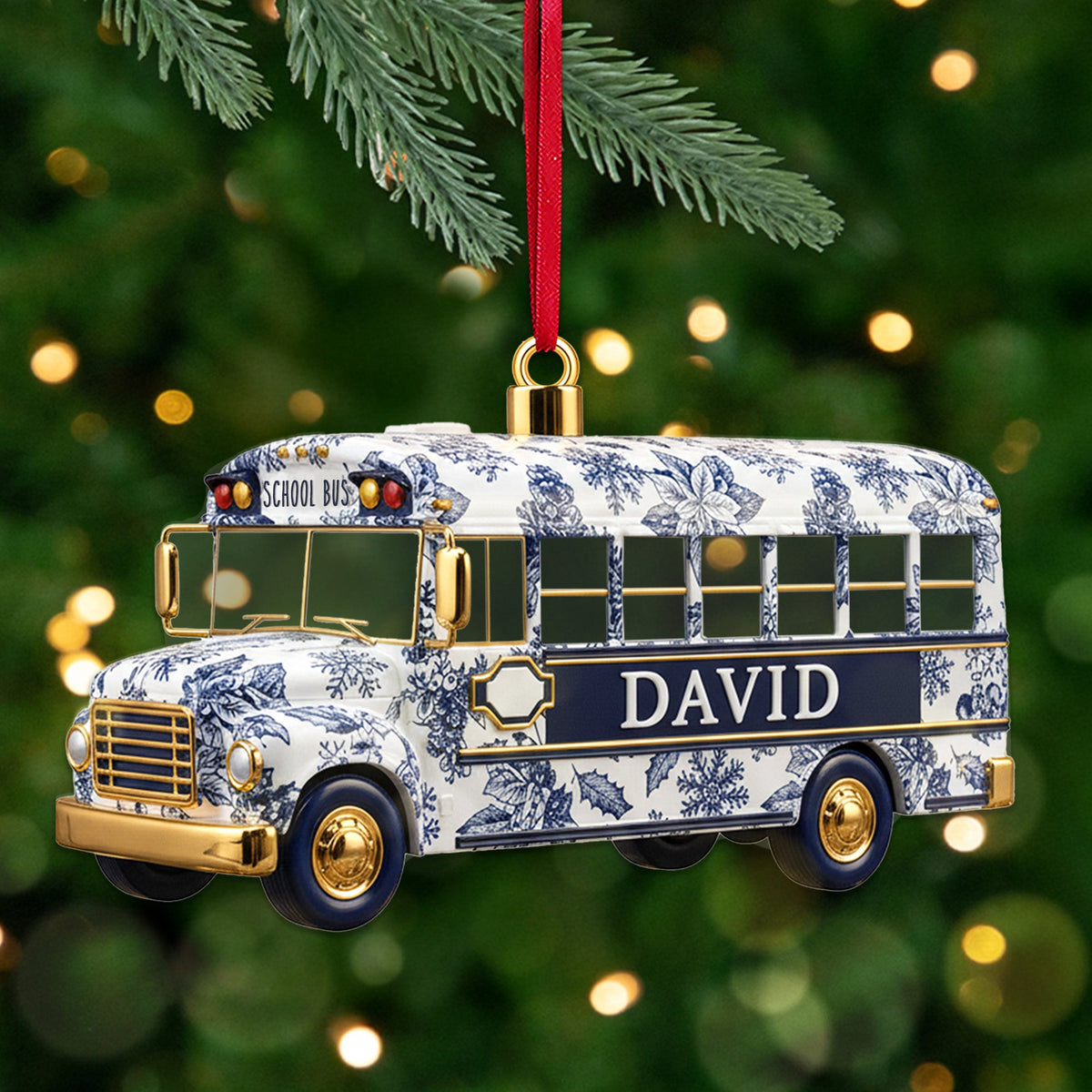 Personalized Gifts For School Bus Drivers Christmas Ornament 07pgmg081025-Homacus