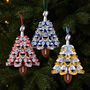 Helmet Christmas Acrylic Ornament - Personalized Gifts For Sport Lovers 02hulu210826-Homacus