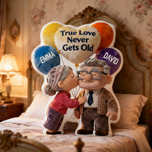 A Lifetime Of Love Shaped Pillow - Personalized Gifts For Couples 03NALU091225