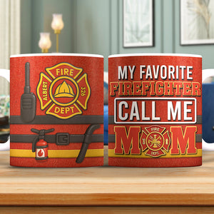 Firefighter Mom Coffee Mug - Personalized Gifts For Mom 06OHQN080425-Homacus