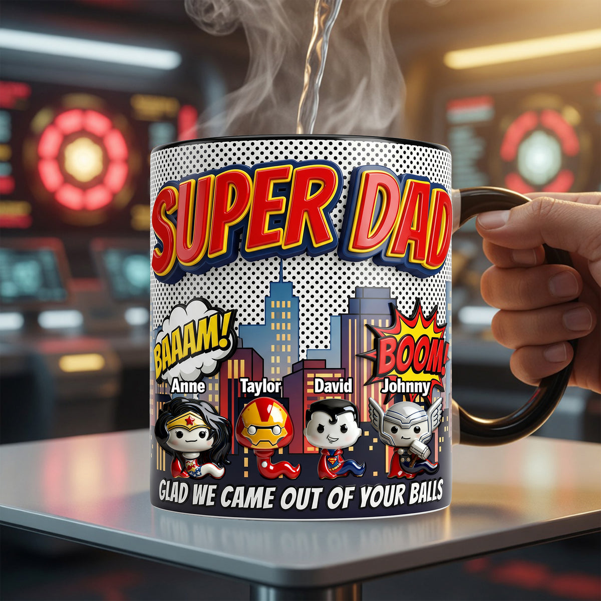 Funny Hero Sperm Magic Coffee Mug - Personalized Gifts For Dad 05palu300426-Homacus