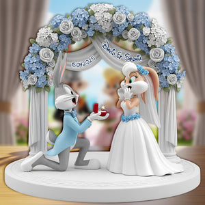 Couple Wedding Acrylic Plaque Personalized Gifts For Couple 02OHLU170625-Homacus