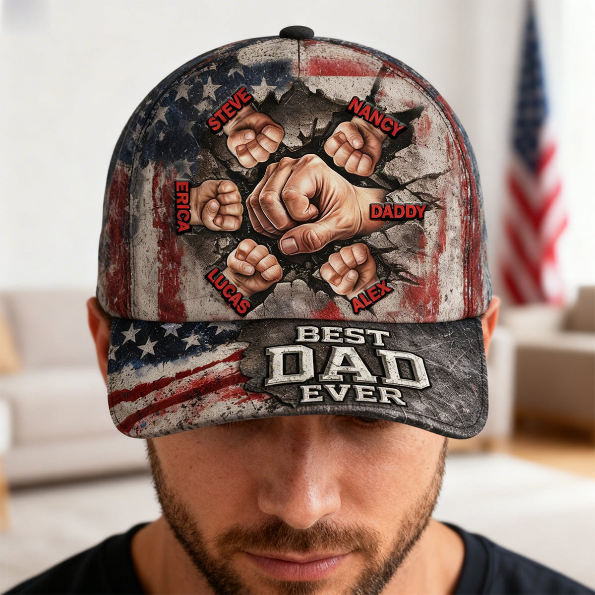 The Strongest Bonding With Dad Cap - Personalized Gift For Dad 03TOMG250326-Homacus