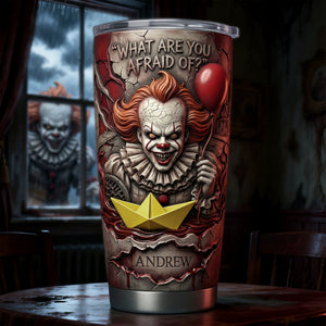 Creepy Clown Horror Tumbler - Personalized Gifts For Horror Lovers 02PALU200126-Homacus