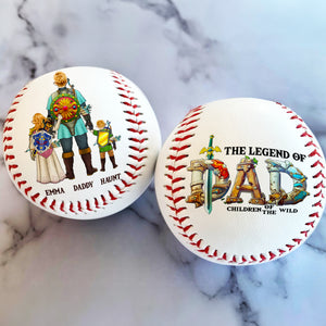 Personalized Gifts For Dad Baseball The Legend Of Dad 02HULU080425HG-Homacus