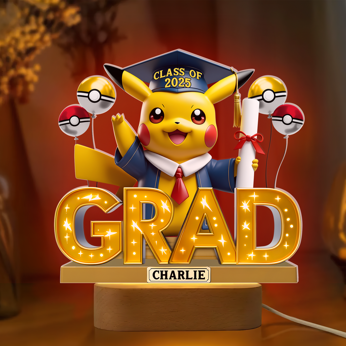 Graduation Led light With Oval Base - Personalized Gifts For Graduates 01napu060525-Homacus