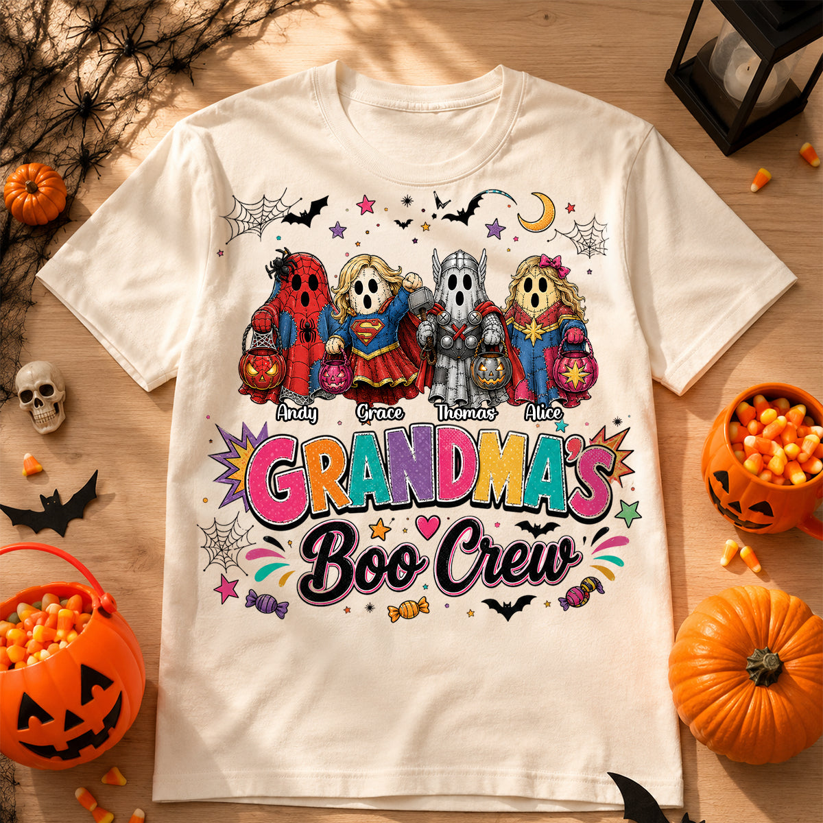 Grandma's Boo Crew Shirt Unisex - Personalized Gifts For Grandma 05NADH280726-Homacus