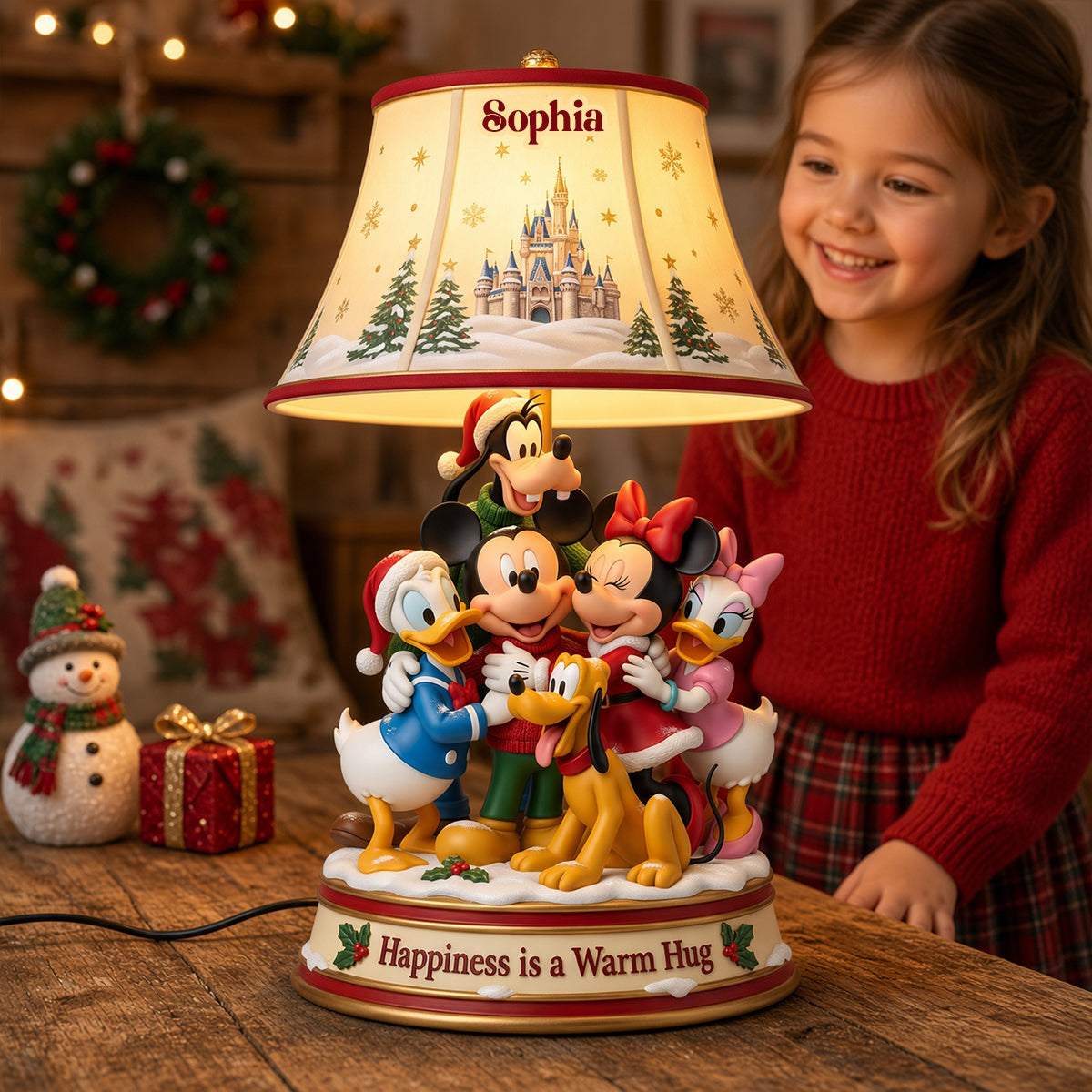 Happiness Is A Warm Hug Acrylic Light Box - Personalized Gifts For Christmas 01natn221026-Homacus