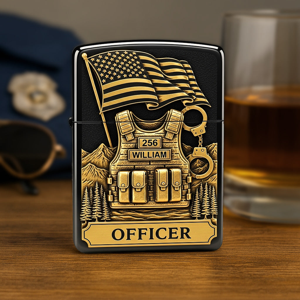 Police Lighter - Personalized Gift For Police Officer 04TOMG310725-Homacus