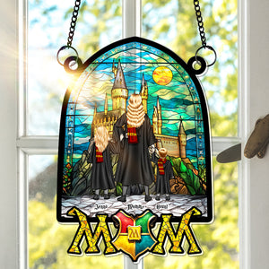 Personalized Gifts For Mom Window Hanging Suncatcher Ornament Mother's Day Wizard Mom 04HULU270325TM-Homacus