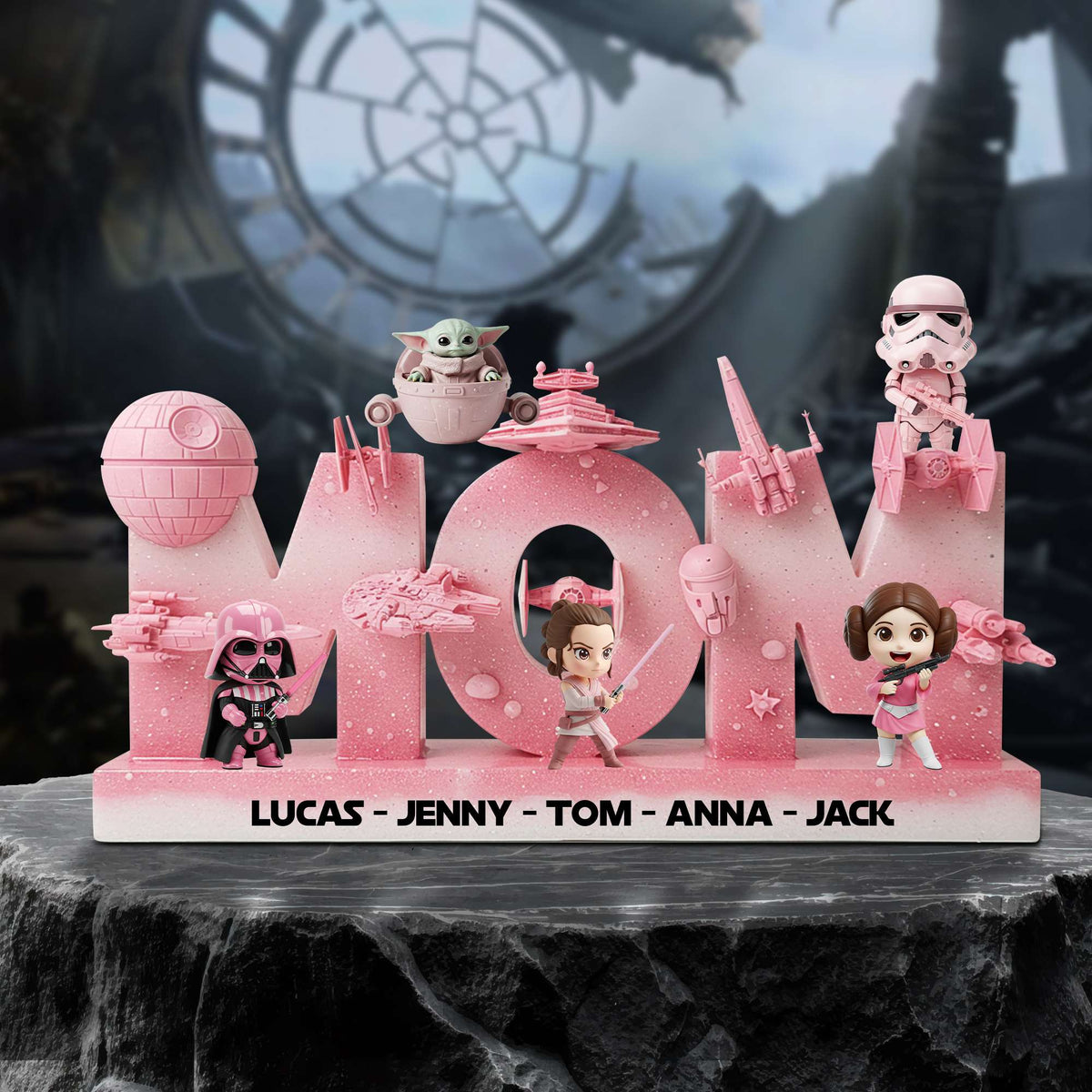 Mom In The Galaxy Acrylic Plaque - Personalized Gifts For Mother 03QHTN210425-Homacus