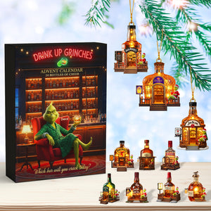 Festive Alcohol Bar Advent Calendar Acrylic Blind Box, Personalized Gifts For Drinkers 03QHQN211025-Homacus