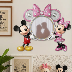Sweet Couple Wall Hanging Mirror Personalized Gifts For Couple 01PGDT260725-Homacus