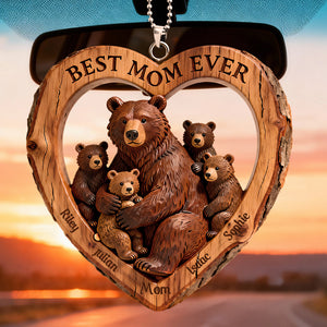 Bear Mom Car Ornament - Personalized Gifts For Mom 03HYDT050226-Homacus