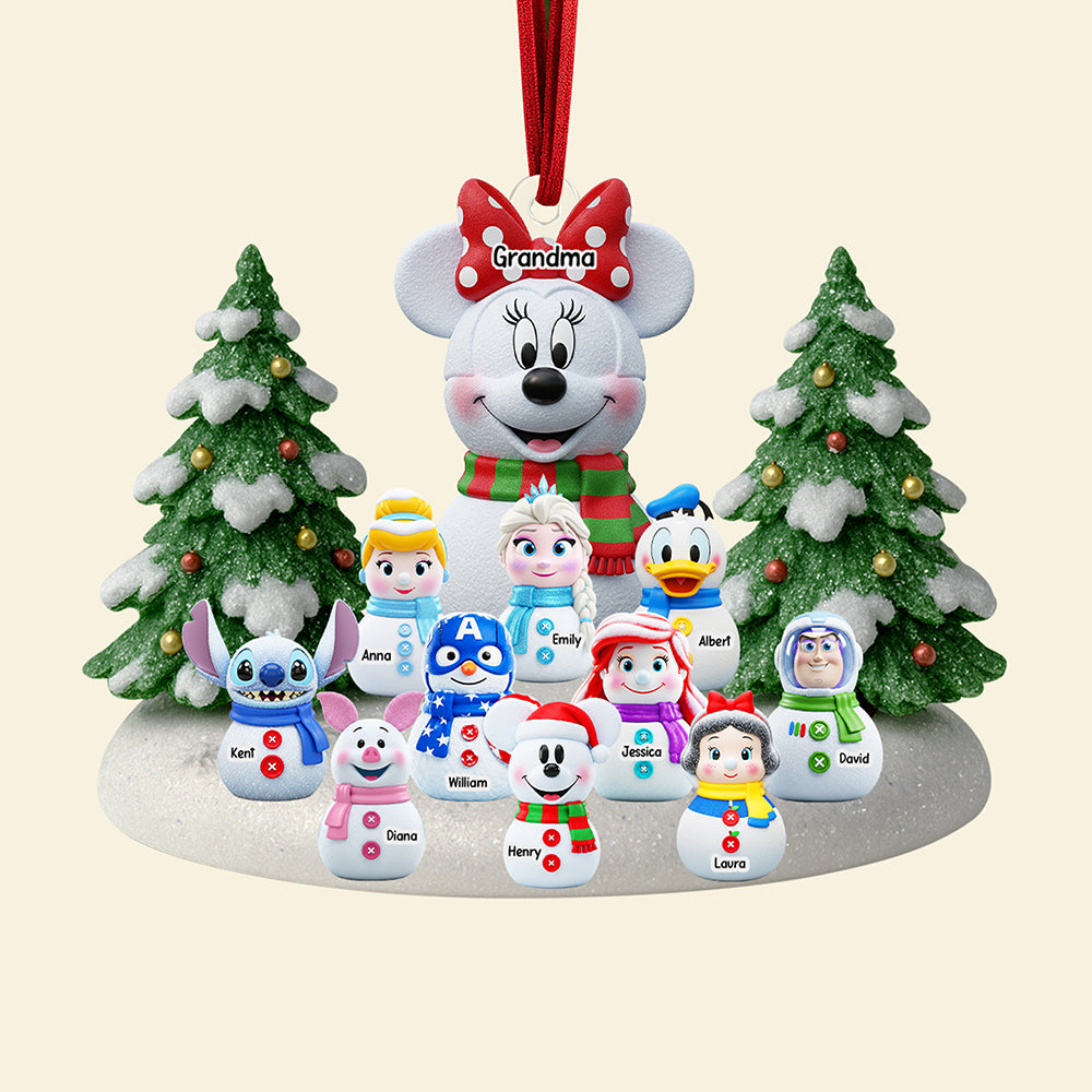 Cartoon Characters Christmas Ornament - Personalized Gifts For Grandma 05naqn040925-Homacus