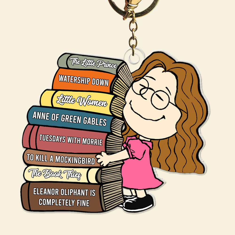 Personalized Gifts For Book Lovers Keychain, Custom Favorite Book Title 02qhqn090125hg-Homacus
