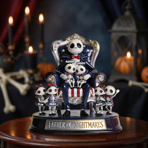 Father of Patriotic Kids Acrylic Plaque - Personalized Gifts For Dad 01PGDH280426-Homacus