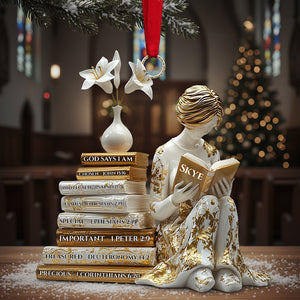 Book Girl Acrylic Ornament - Personalized Gifts For Book Lovers 01tgta101125-Homacus