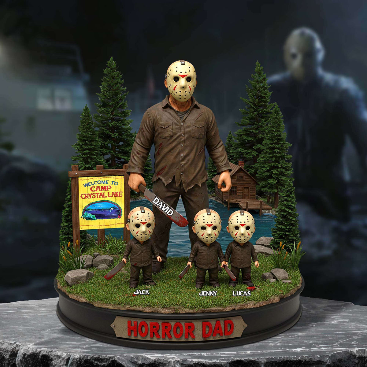 Christmas Horror Dad Acrylic Plaque - Personalized Gifts For Dad 03QHTN050525-Homacus