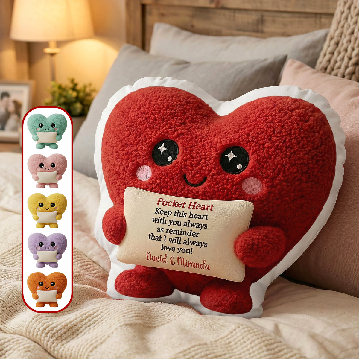 Valentine Couple Heart Shape Pillow - Personalized Gifts For Couple 02hymg241125-Homacus