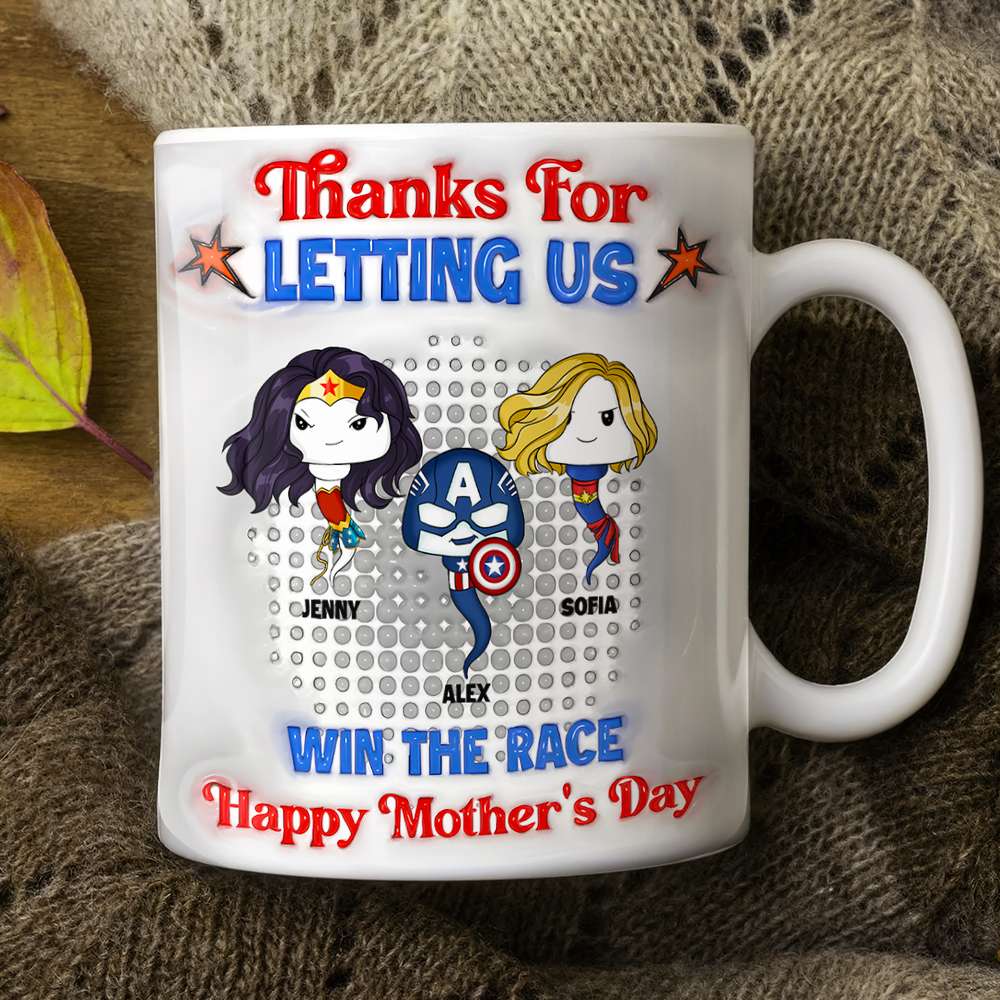 Personalized Gifts For Mom Coffee Mug Mother's Day Funny Super Mom 02OHMH060325HA-Homacus