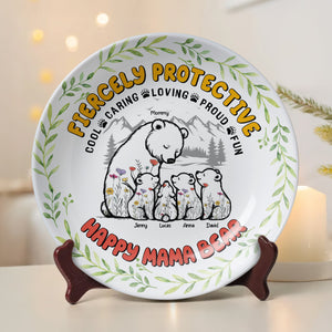 Personalized Gifts For Mom Ceramic Round Plate 01xqtn260325-Homacus