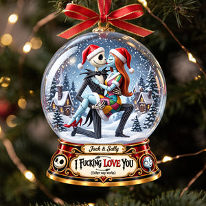 Spooky Loving Couple Ornament - Personalized Christmas Gifts For Couples 06tyta211026