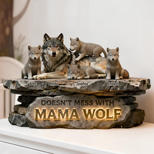 Mama Wolf Protection - Personalized Gifts For Wolf Lovers Acrylic Plaque 03HYDT270126-Homacus